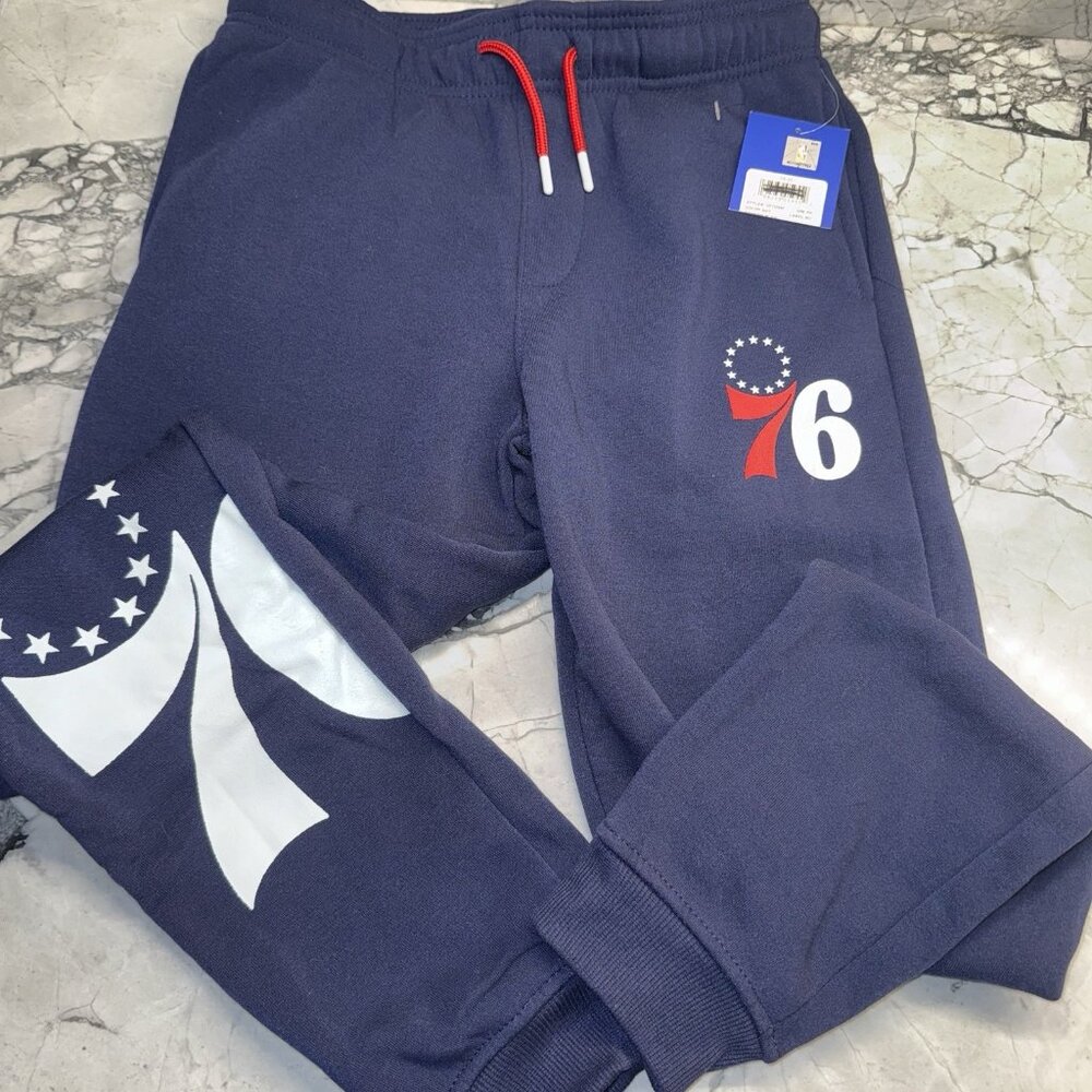 NBA Ultra Game Jogger Youth Large (14/16) 76ers Basketball Philadelphia NEW